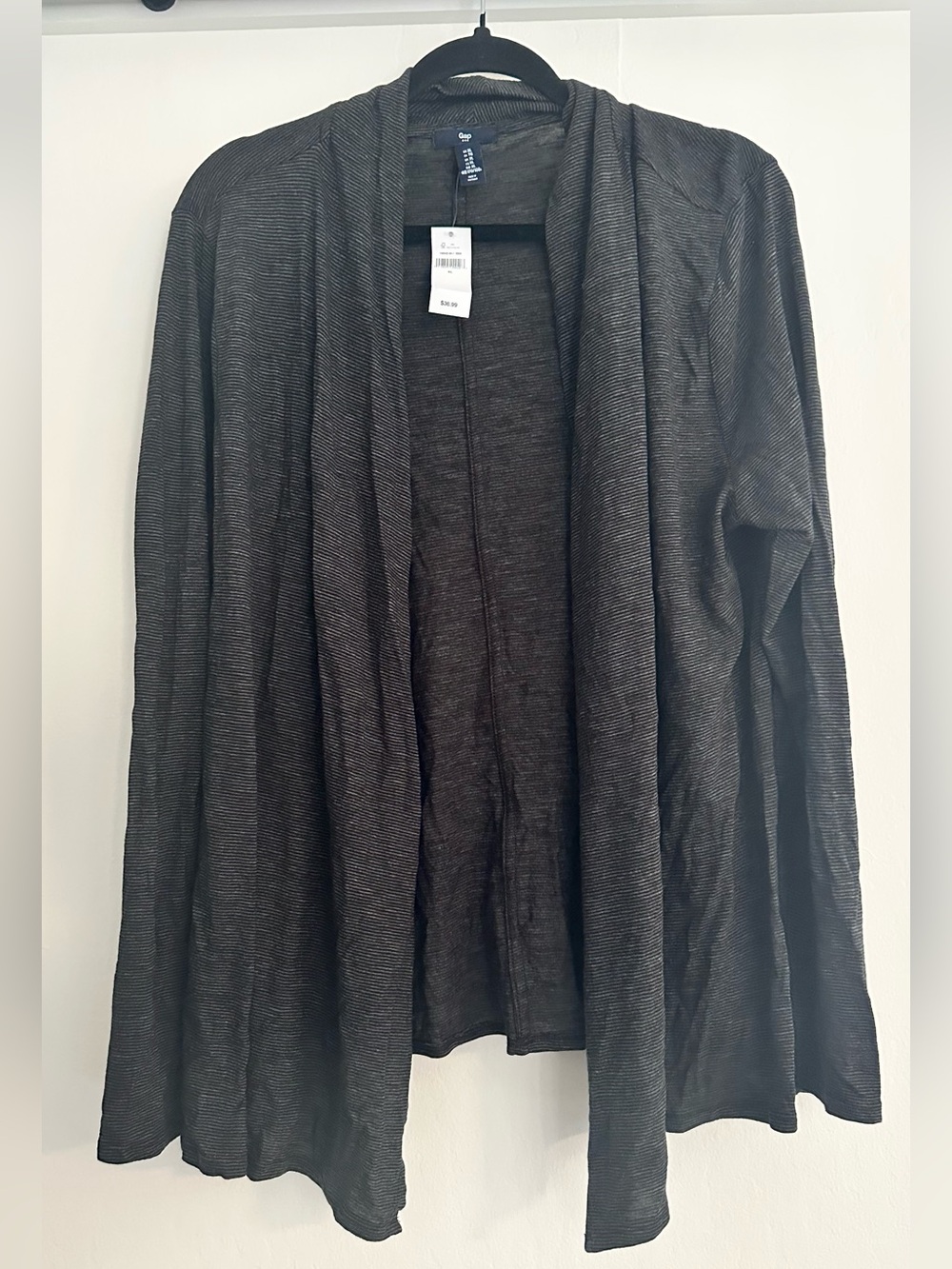Gap Open-Front Women's Cardigan Sweater - Charcoal Gray